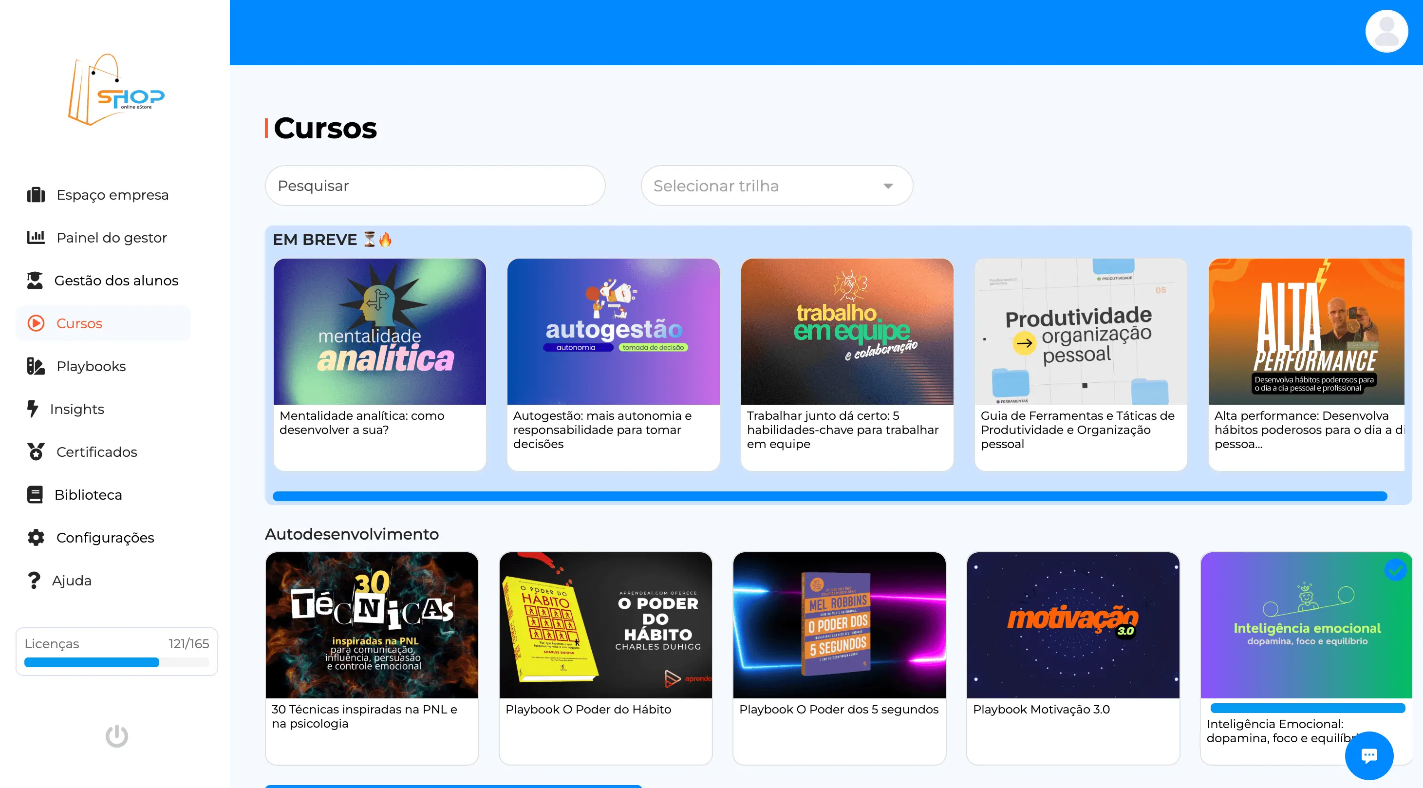 Evolluo LMS - Plataforma de ensino corporativo